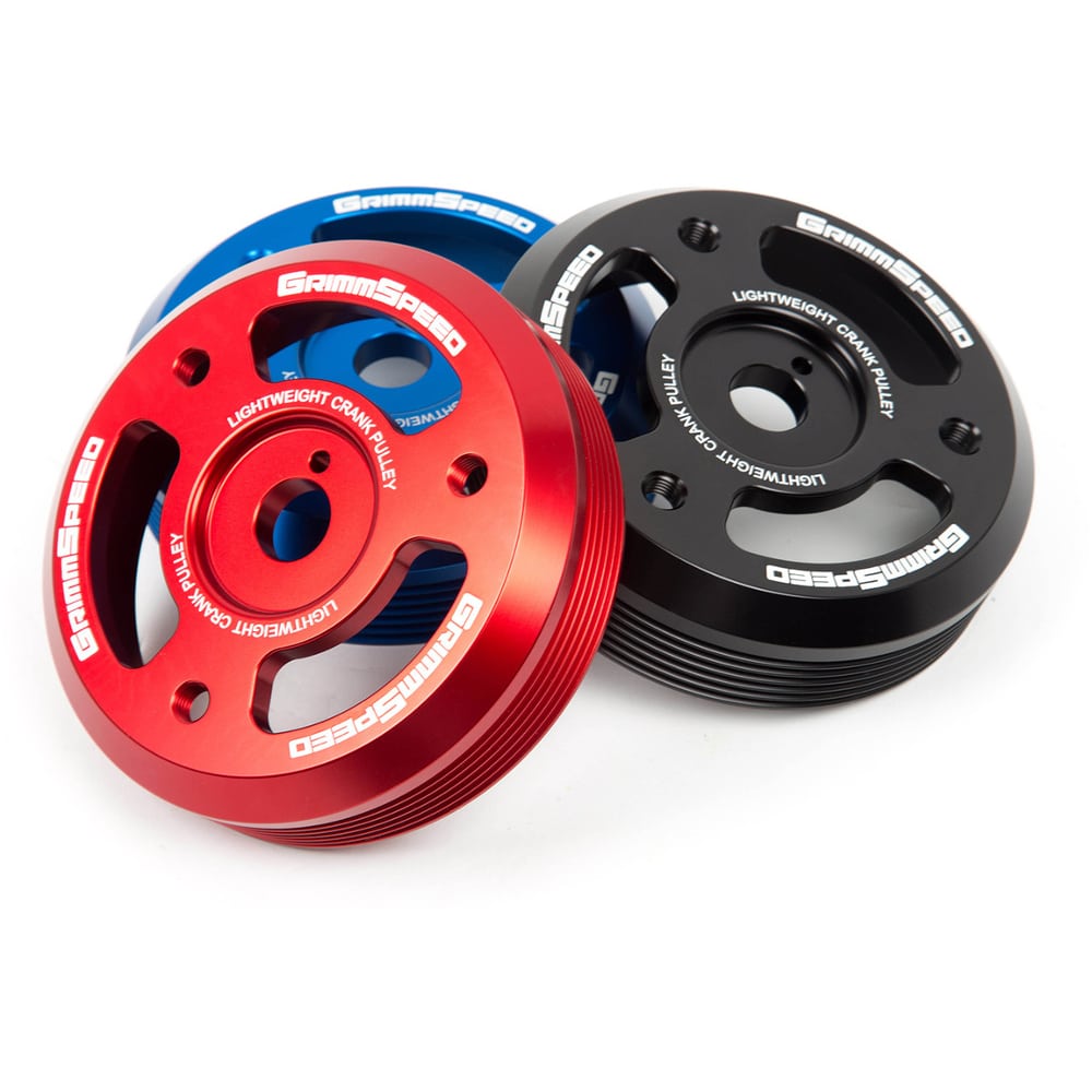 GRIMMSPEED LIGHTWEIGHT CRANK PULLEY - 15-21 WRX, 13-21 BRZ