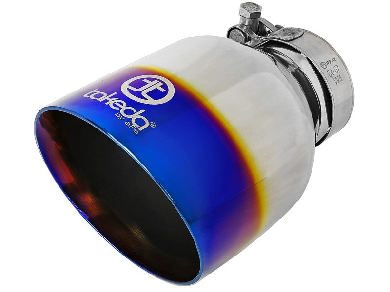 Takeda 2-1/2" 304 Stainless Steel Cat-Back Exhaust System -Burnt tips - 13-21 BRZ, 2022+ BRZ