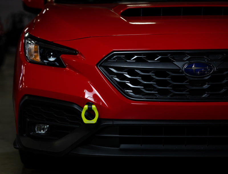 Mishimoto Front Tow Hook Neon Yellow - 2022+ Subaru WRX