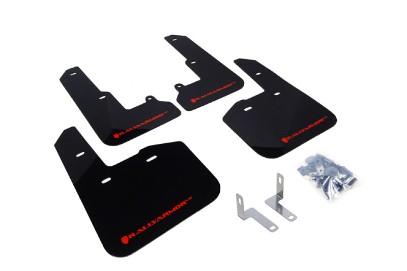 Rally Armor 2015-2019 Subaru Legacy UR Black Mud Flap w/ Red Logo