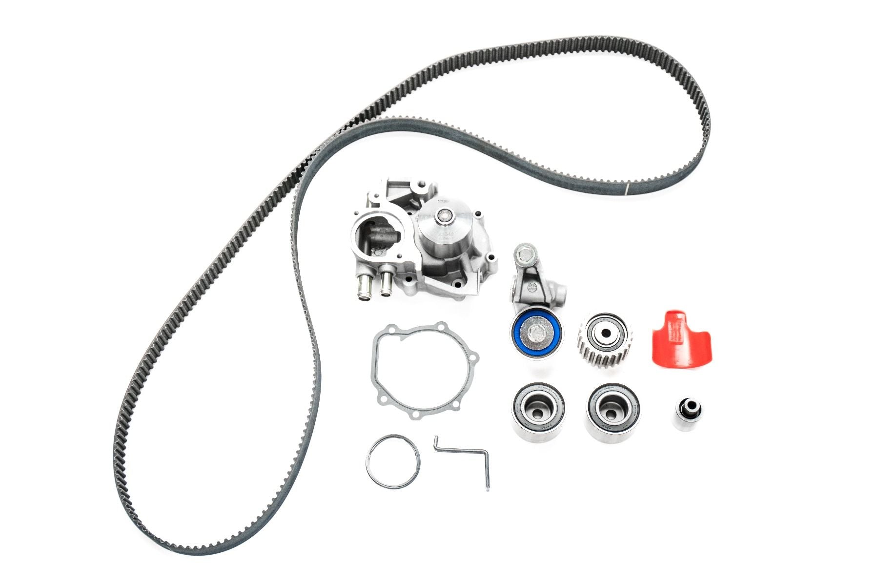 Gates Timing Belt Kit w/ Water Pump - 2005-2007 WRX, 2004-2021 STI, 2005-2008 Legacy GT, 2004-2007 FXT