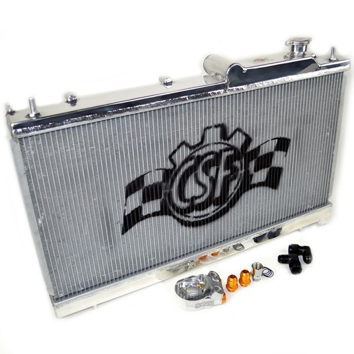 CSF ALUMINUM RADIATOR WITH OIL COOLER - 08-14 WRX, 08-21 STI, 05-09 LGT, 05-09 OBXT