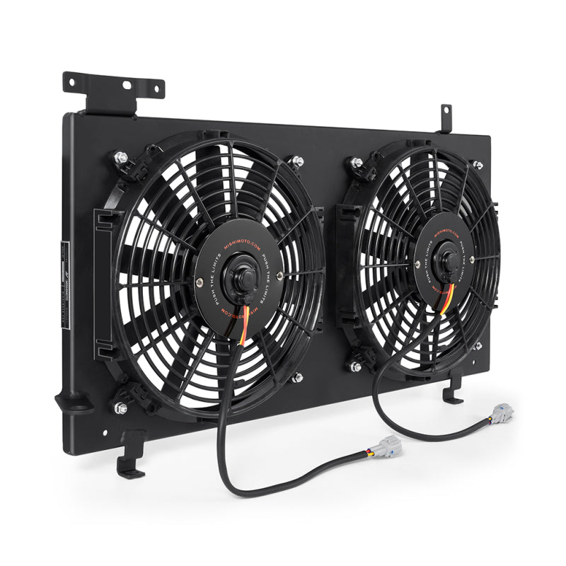 MISHIMOTO PLUG AND PLAY ALUMINUM FAN SHROUD KIT - BLACK - 08-14 WRX, 08-15 STI