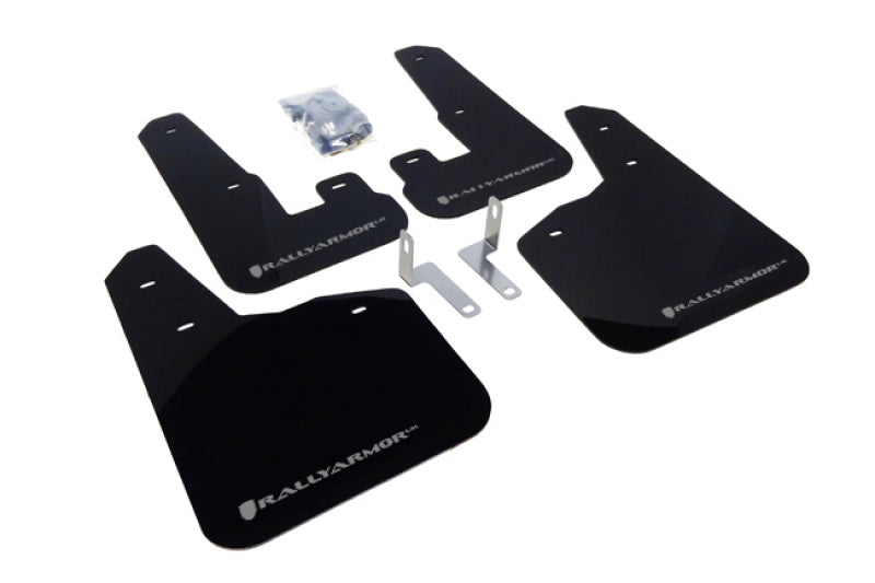 Rally Armor 2010-2014 Subaru Legacy UR Black Mud Flap w/ Silver Logo