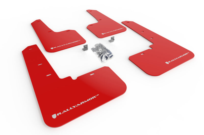 Rally Armor UR Red Mud Flap w/ White Logo - 2020-2025 Subaru Outback