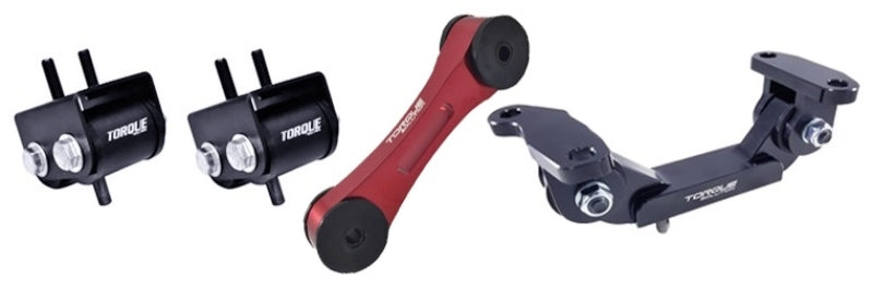 Torque Solution Engine / Transmission / Red Pitch Mount Kit - 2002-2014 WRX, 2004-2021 STI Manual