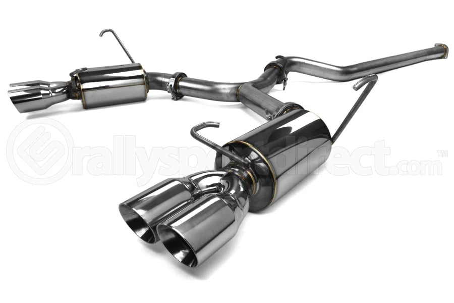 ETS Quiet Cat Back Exhaust System Polished Tip Non Resonated WRX / S