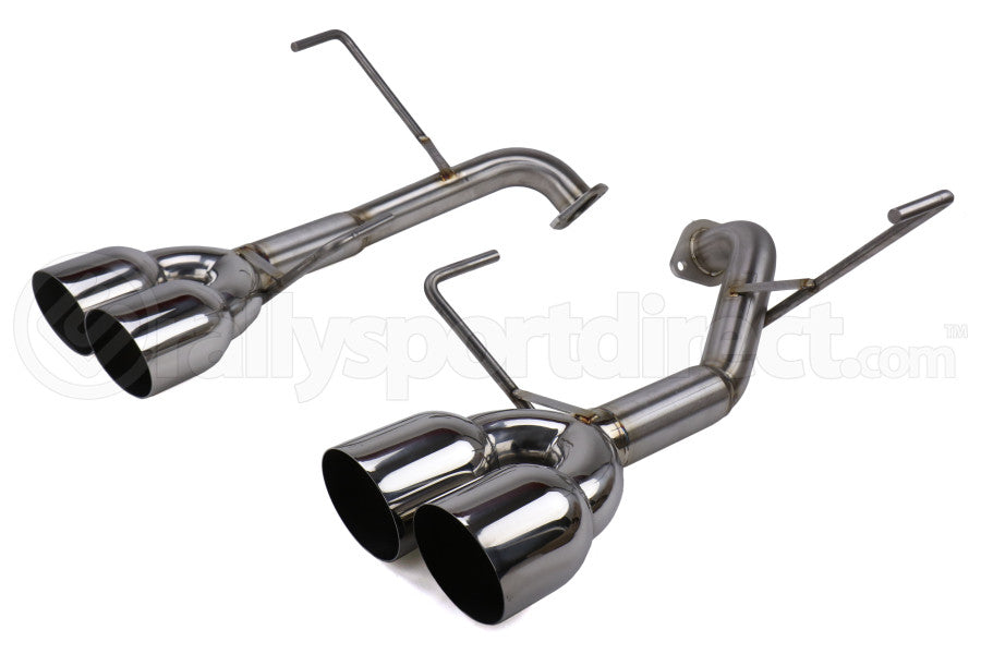 Nameless Performance Muffler Delete Single Wall Slash Cut Tips Polished - STI 2019-2021