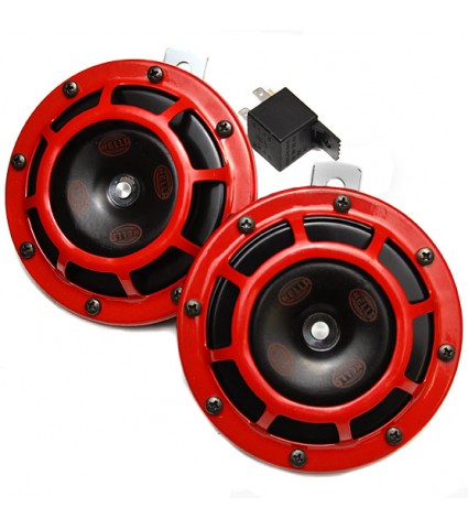 HELLA SUPERTONE HORN KIT - RED