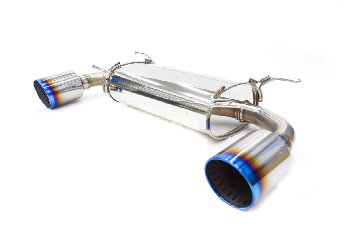 HKS Legamax Premium Axle Back Exhaust w/ Burnt Stainless Steel Tips -