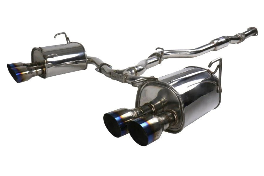 Invidia Q300 Stainless Steel Catback Exhaust w/ Titanium Single Wall Quad Tips - 2022+ WRX