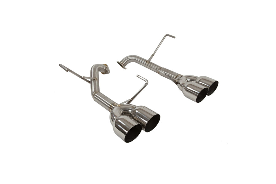 Nameless Performance Axleback Exhaust - Muffler Delete - 3.5" Single Wall Tips - 2011-2014 WRX/STi Sedan