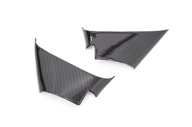OLM LE DRY CARBON FIBER LOWER MIRROR MOUNT COVER - 2015-2021 WRX, 2015-2021 STI, 2015-2017 Crosstrek, 2015-2016 Impreza