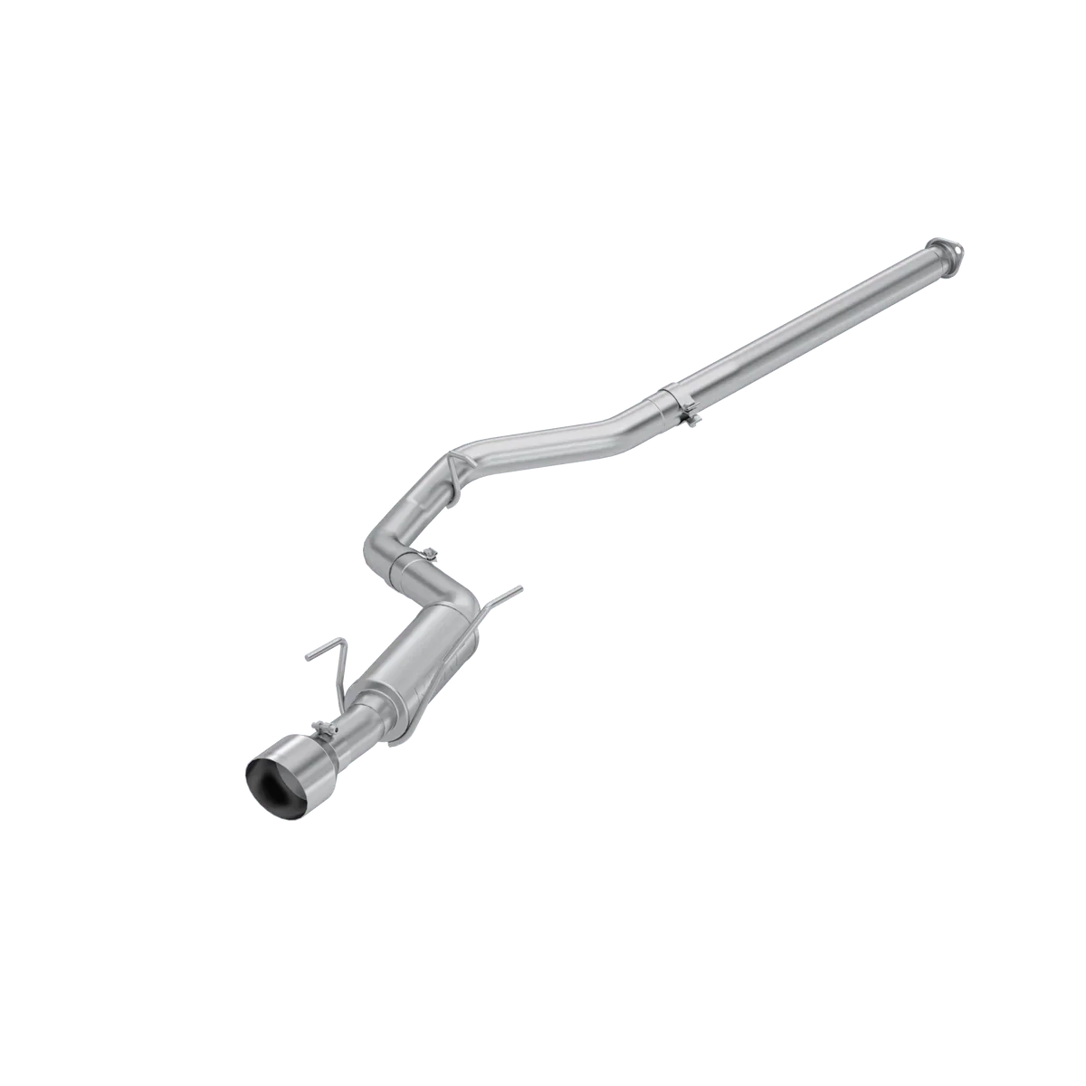 MBRP Armor Lite Series Single Exit Aluminized Steel Catback w/ Polished Tip - 2022+ WRX