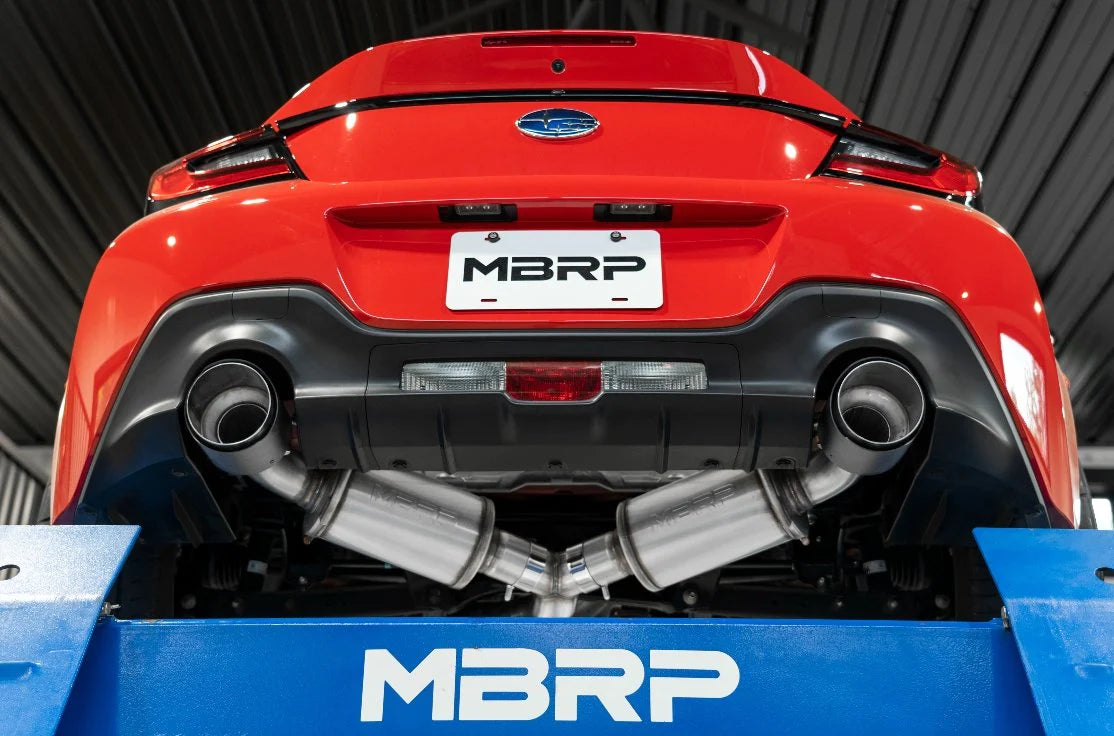 MBRP Armor Pro Series Dual Exit Catback w/ Carbon Fiber Tips - 13-21 BRZ, 2022+ BRZ