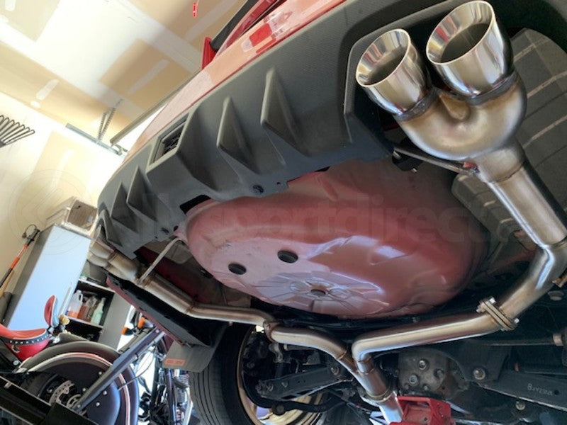 Nameless Performance Muffler Delete Double Wall Polished Tips - Subaru WRX 2015+ / STI 2015-2018