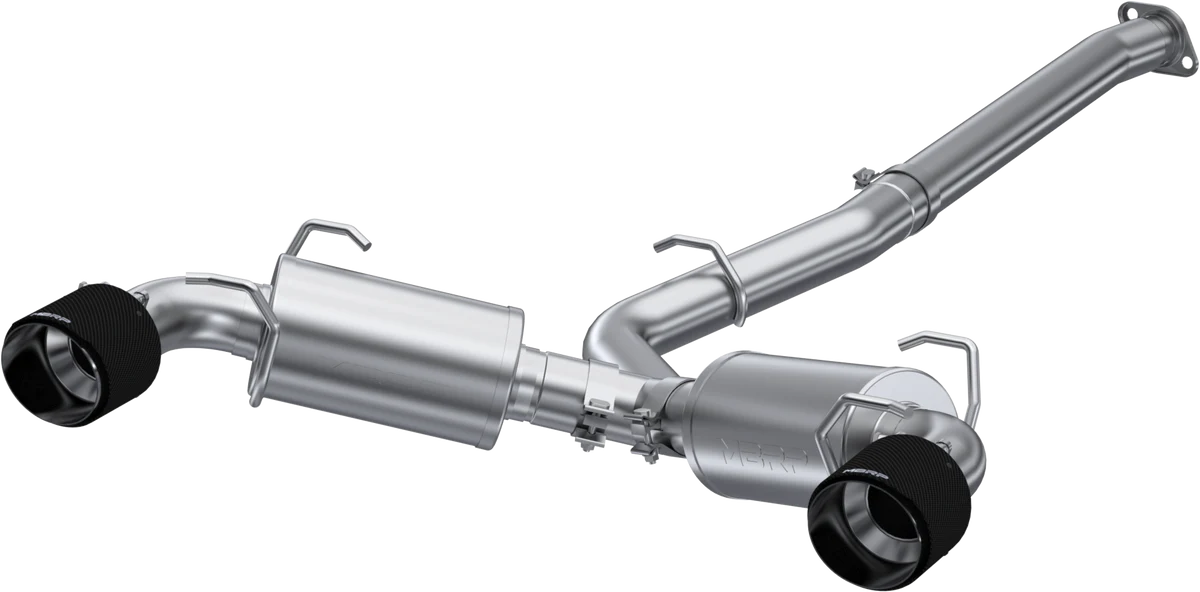 MBRP Armor Pro Series Dual Exit Catback w/ Carbon Fiber Tips - 13-21 BRZ, 2022+ BRZ