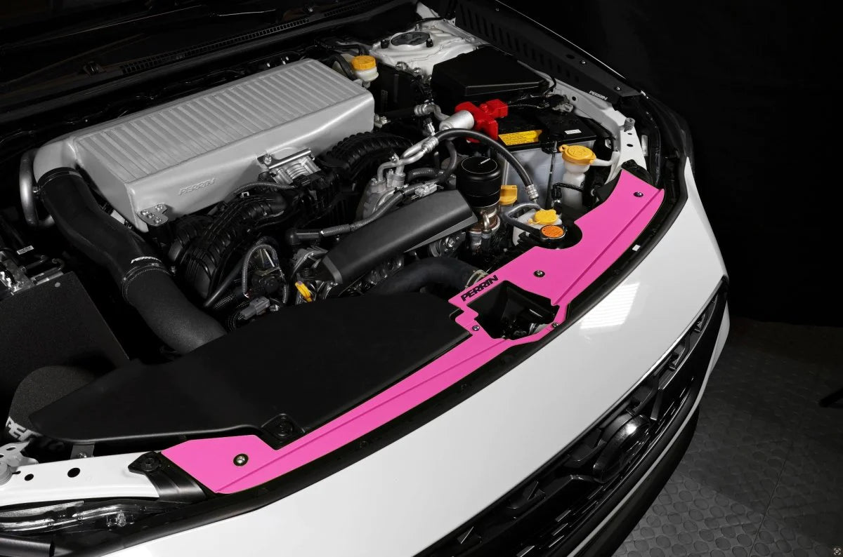 Perrin Radiator Shroud Kit Hyper Pink - 2022+ WRX