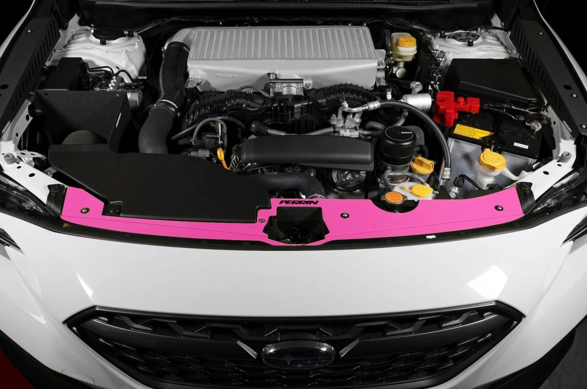 Perrin Radiator Shroud Kit Hyper Pink - 2022+ WRX