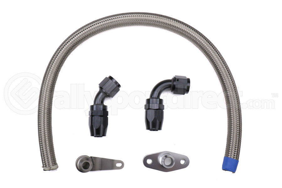 Torque Solution -10AN Turbo Oil Return Line Kit - Various aftermarket turbo models - 2002-2014 WRX, 2004+ STI