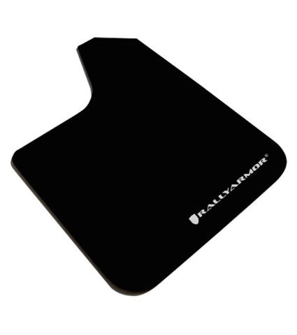 RALLY ARMOR UR UNIVERSAL MUD FLAPS - BLACK/WHITE LOGO
