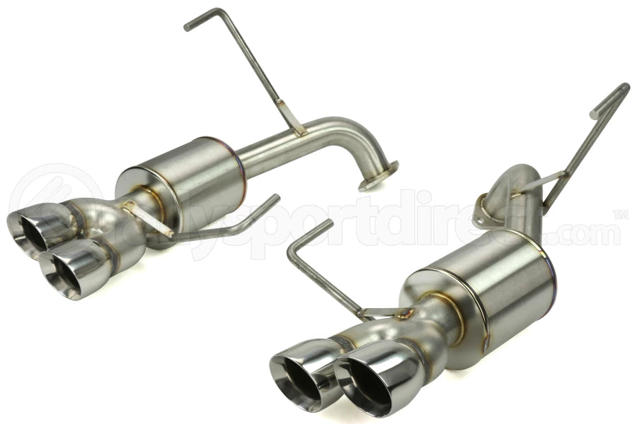 Nameless Performance Quad Exit, 3" Polished Staggered Double Wall Tips, 5" Muffler - 2022+ WRX