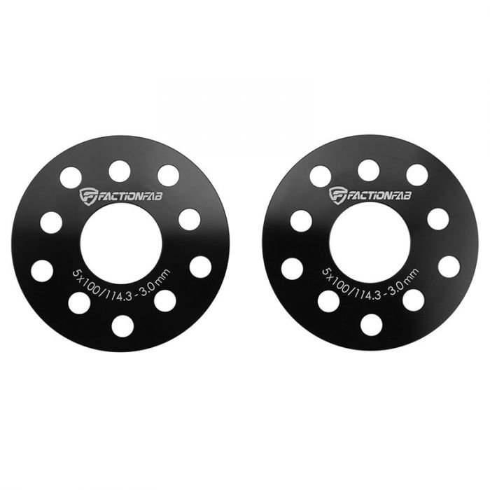FactionFab Slip On Wheel Spacer - Pair - 3MM OR 5MM - 5x114.3 / 5x100 - ALL SUBARU MODELS