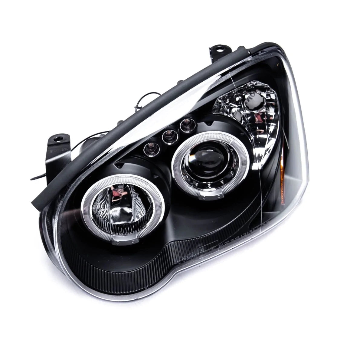 Spec-D Halo Style Projector Headlights w/ Matte Black Base and Clear Lense - 2004-2005 WRX, 2004-2005 STI w/ OEM Halogen Lights