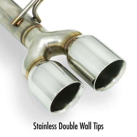 REMARK SPT STYLE AXLE BACK EXHAUST - DOUBLE WALL POLISHED TIPS - 2015-2021 WRX, 2015-2021 STI