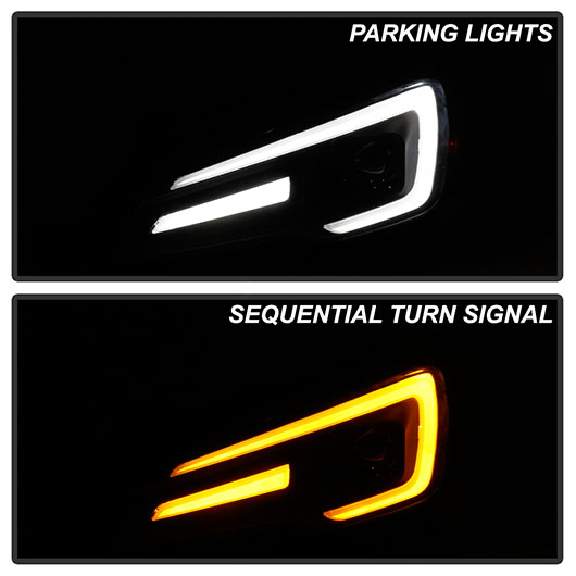 SPYDER APEX LED SERIES HEADLIGHTS - BLACK (LED VEHICLE VERSION) - 2015-2017 WRX/2015-2017 STI, 2018-2021 WRX Base & Premium