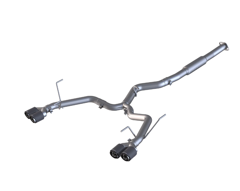 MBRP PRO SERIES 3 INCH STAINLESS STEEL - RACE EXHAUST - CARBON TIPS - 15-21 WRX, 15-21 STI