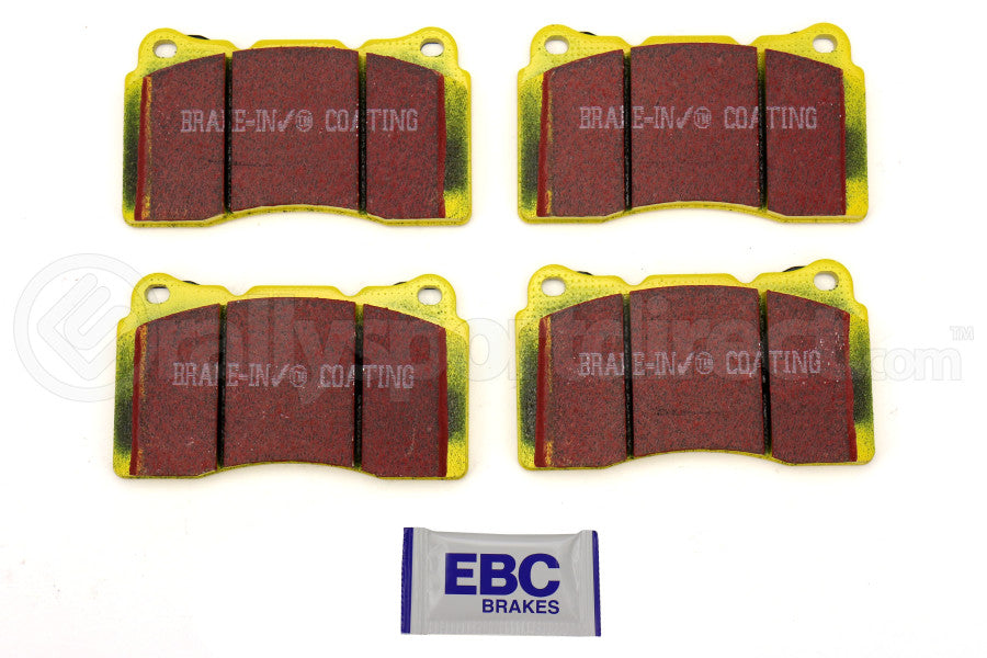EBC YELLOWSTUFF STREET AND TRACK BRAKE PADS - FRONT - 04-17 STI, 17-21 BRZ w/ Brembos, 2022+ BRZ w/ Brembos