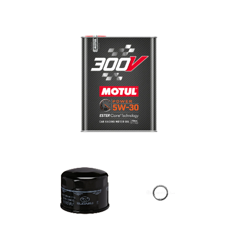 Motul Synthetic-ester Racing Oil 300V POWER 5W30 Oil Change Kit - 2015-2021 WRX, 2014-2018 FORESTER XT