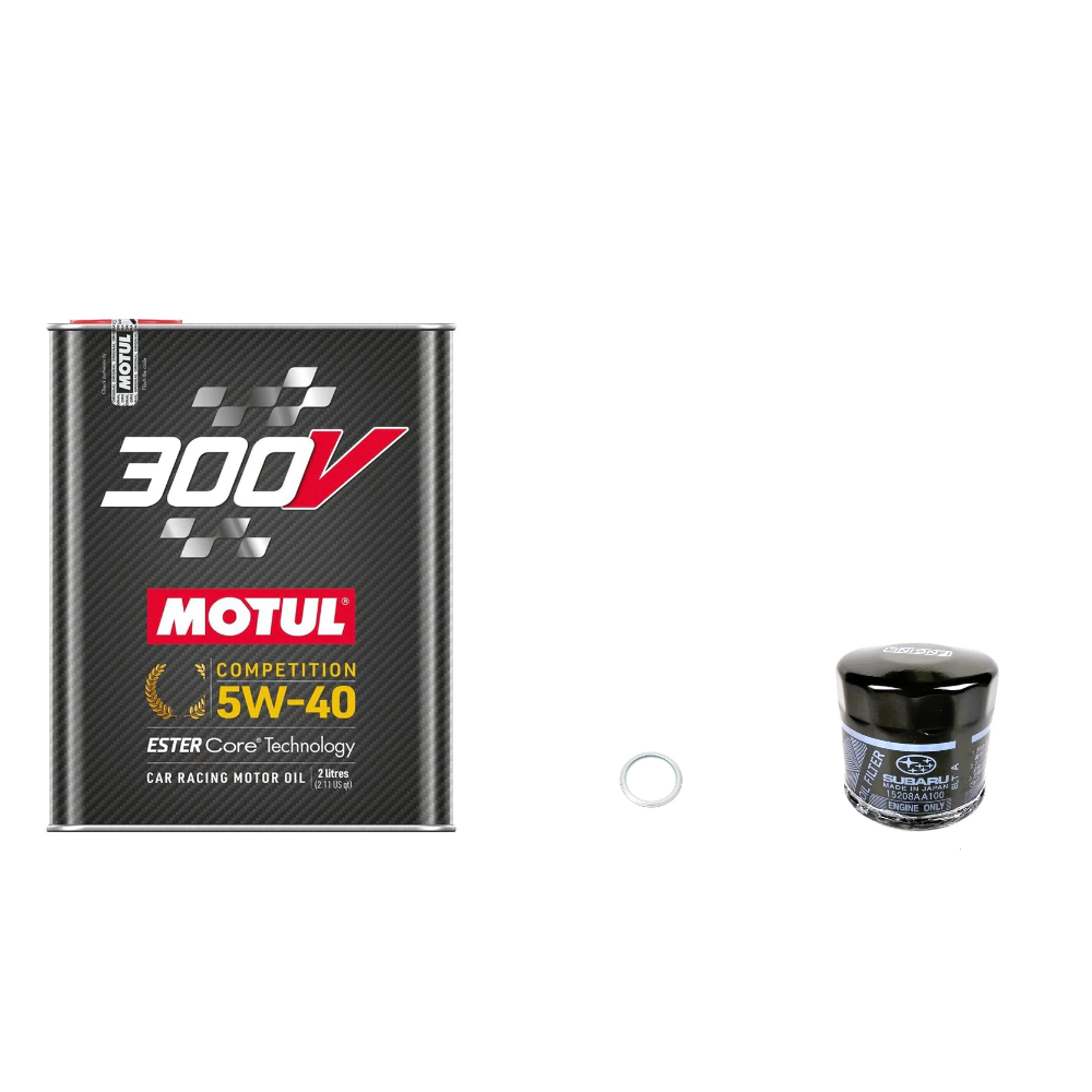 Motul 300V 5W-40 Power Oil Change Kit  - 02-14 WRX, 04-21 STI, 05-12 LGT, 05-08 OBXT, 04-13 FXT