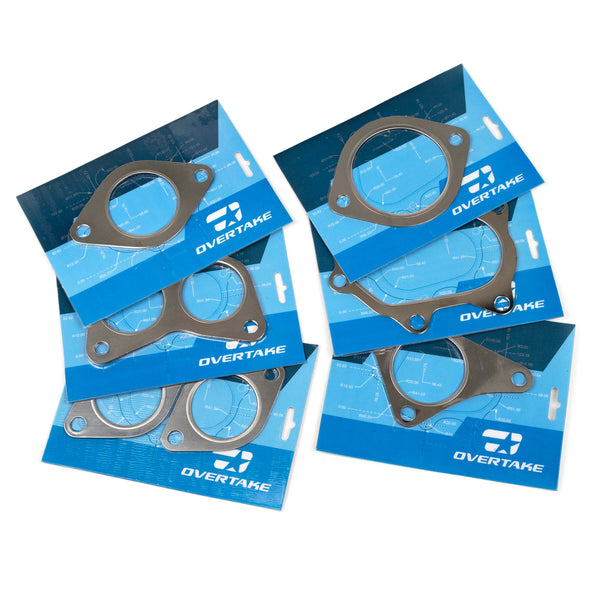 Overtake Exhaust Gasket Set - 2002-2014 WRX, 2004-2021 STI, 2005-2009 Legacy GT, 2004-2013 Forester XT
