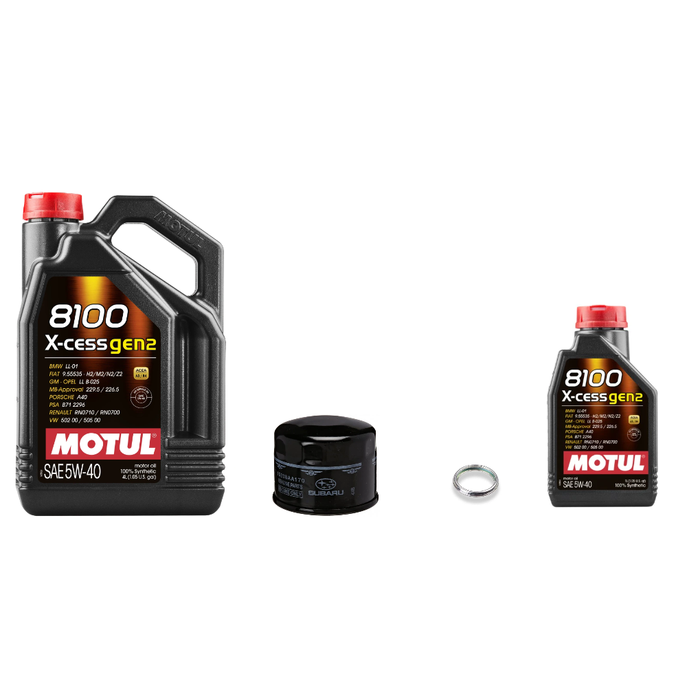 Motul 8100 5w40 X-CESS Gen2 Oil Change Kit  - 15-21 WRX