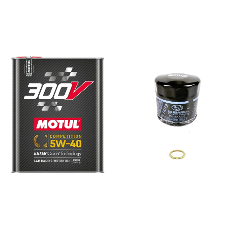 Motul 300V 5W-40 Power Oil Change Kit  - 02-14 WRX, 04-21 STI, 05-12 LGT, 05-08 OBXT, 04-13 FXT