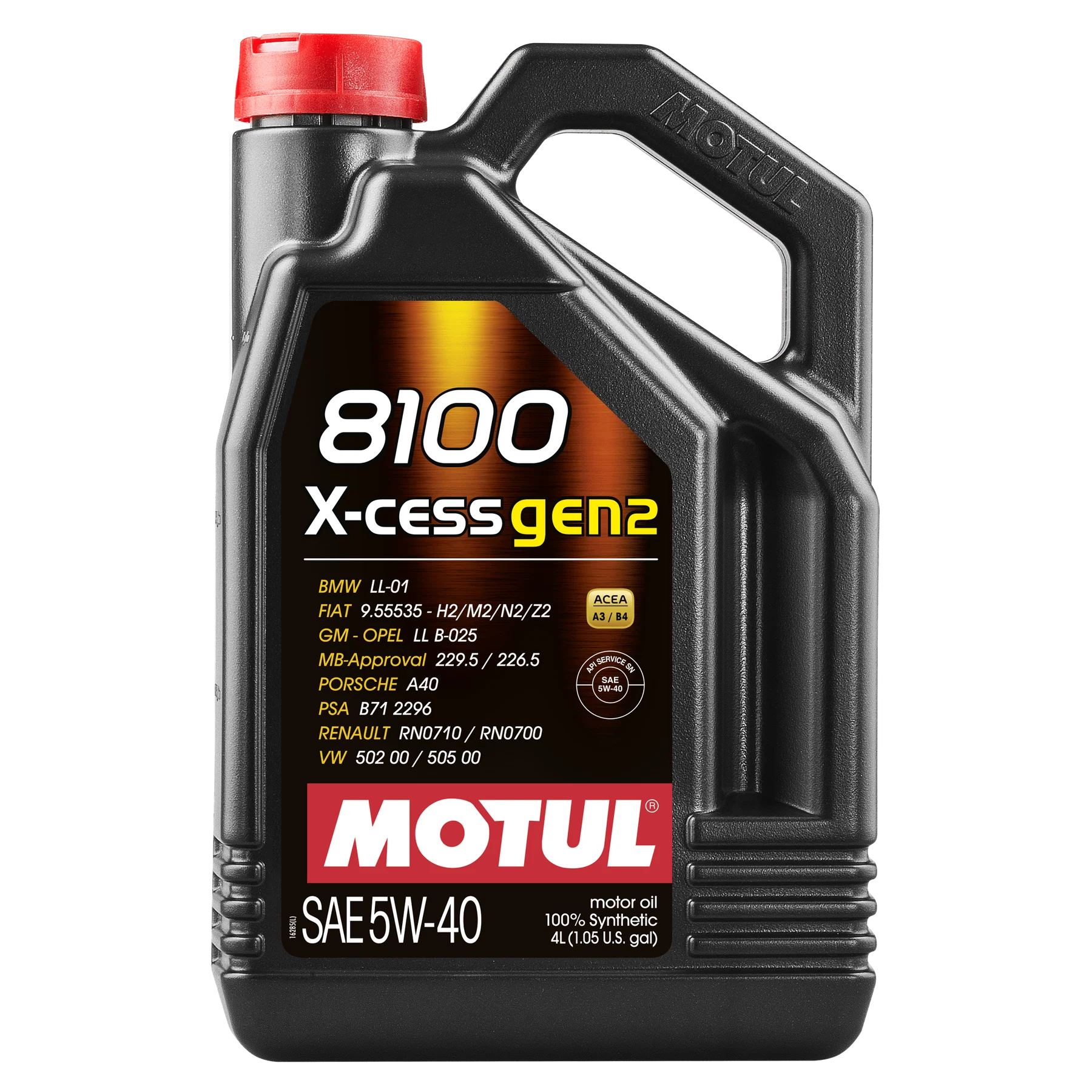 Motul 5L Synthetic Engine Oil 8100 5W40 X-CESS GEN2