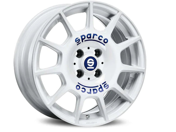 OZ SPARCO TERRA 17 X 7.5 +48 5 X 100 CB63.3 WHITE BLUE LETTERING