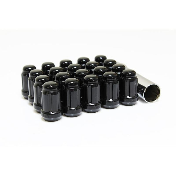 Wheel Mate Muteki Closed End Lug Nuts - Deep Black 12x1.25