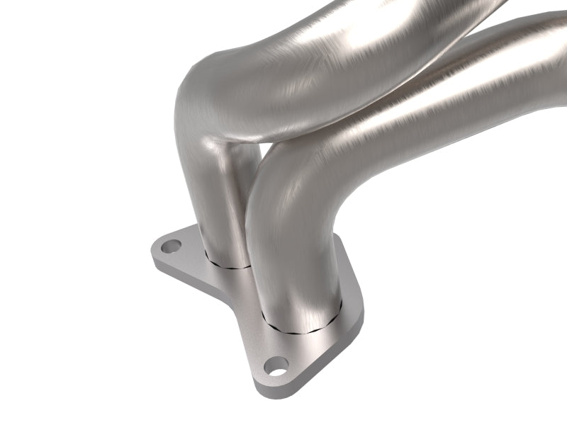 aFe Twisted Steel 304 Stainless Steel Header w/ Cat - 13-19 Outback H4-2.4L, 13-19 Legacy H4-2.4L