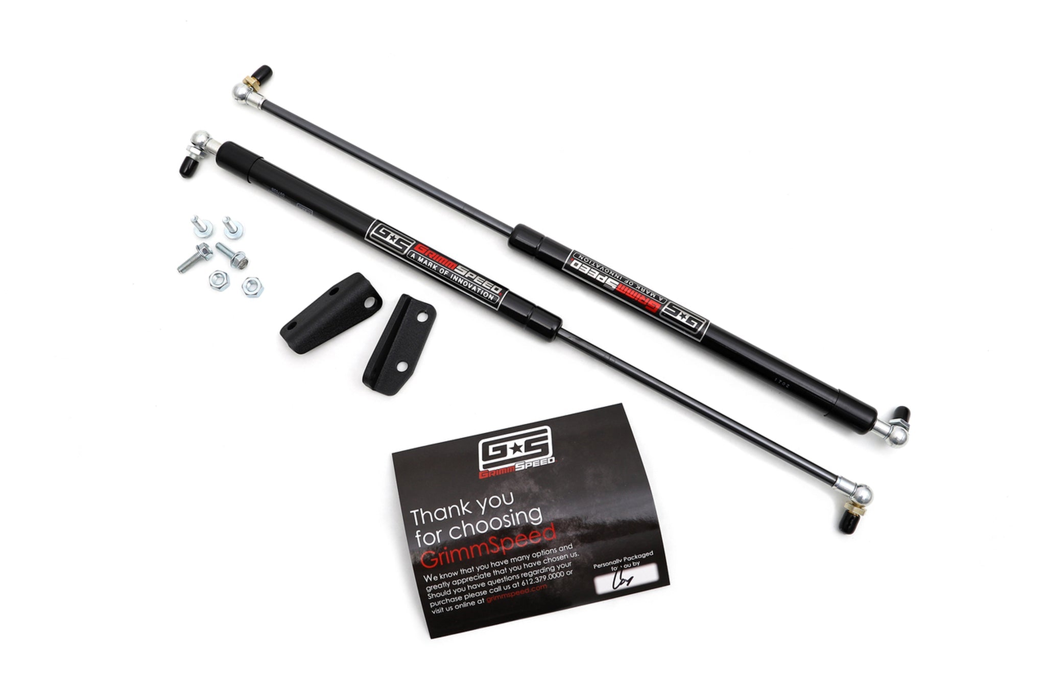 GRIMMSPEED HOOD STRUTS - '08-14 WRX/STI