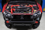 GRIMMSPEED FRONT MOUNT INTERCOOLER BUMPER BAR - BLACK - 08-14 WRX, 08-14 STI