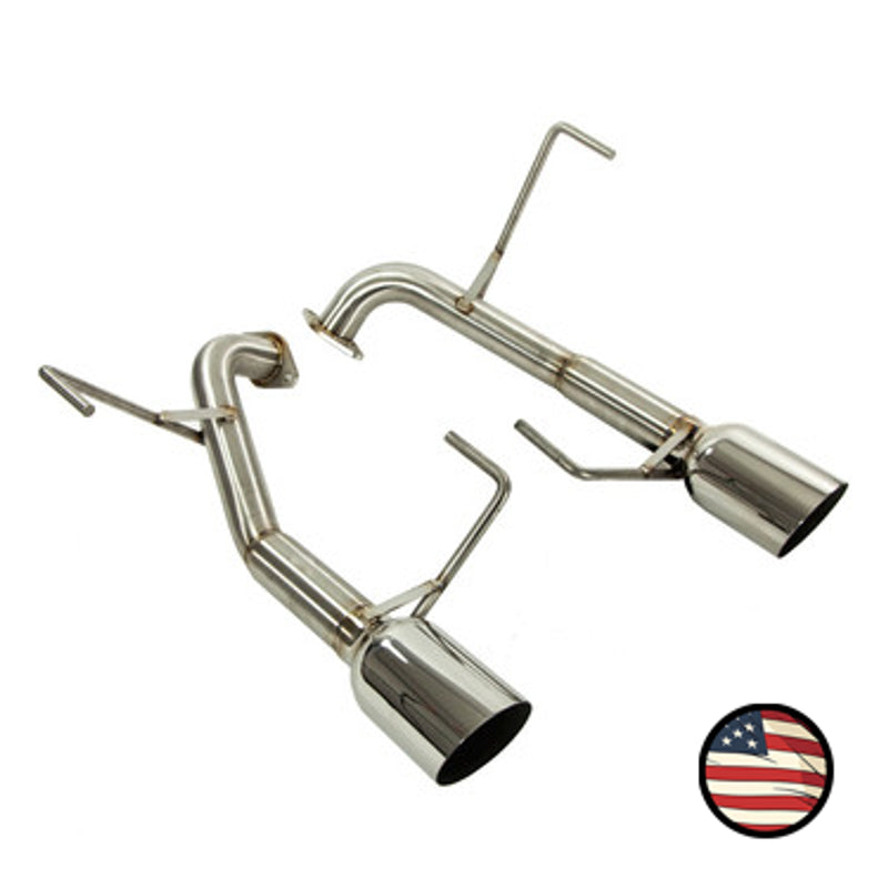 Nameless Performance Axleback Exhaust 4in Single Wall Tips - Forester XT 2014-2018