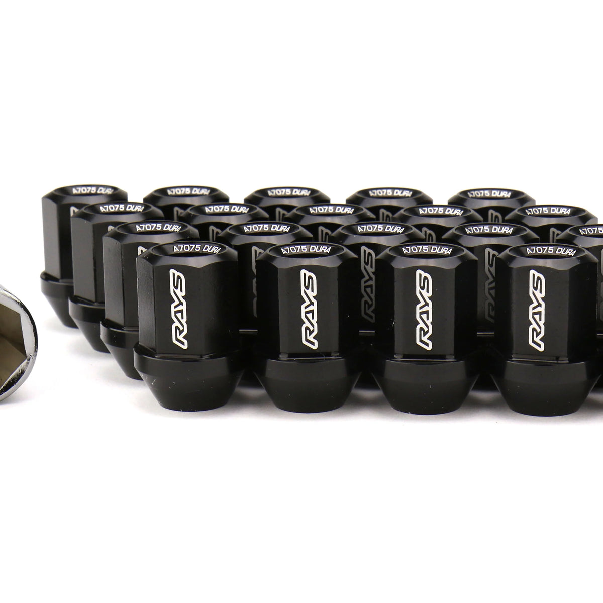 Rays Dura-Nut L32 Straight Type 12x1.25 Lug Nut Set 16 Lug 4 Lock Set