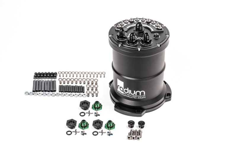 Radium Multi-Pump Fuel Surge Tank Fits Bosch BR540 / Deatschwerks DW400 (Pumps Not Included) - Universal
