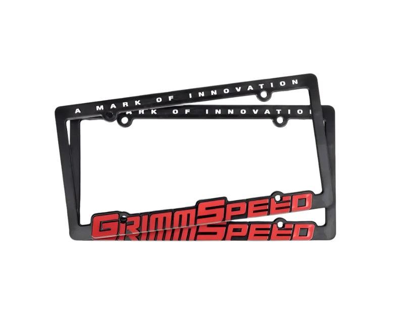 GrimmSpeed License Plate Frame Pair - Universal