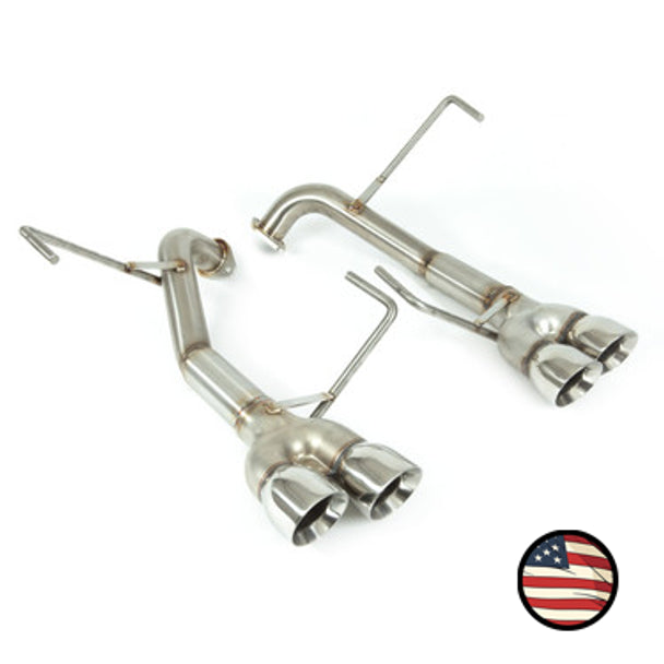 Nameless Axleback Exhaust - Muffler Delete - 3" Double Wall Tips - 2022+ Subaru WRX