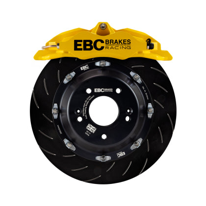 EBC Racing YELLOW Apollo-4 Calipers 330mm Rotors Front Big Brake Kit - 13-21 BRZ