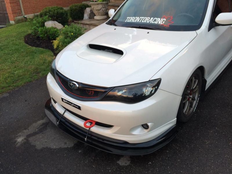 Ventus Autoworks Charge Speed Lip 2PC Front Splitter - Matte Black - 2008-2010 Subaru WRX